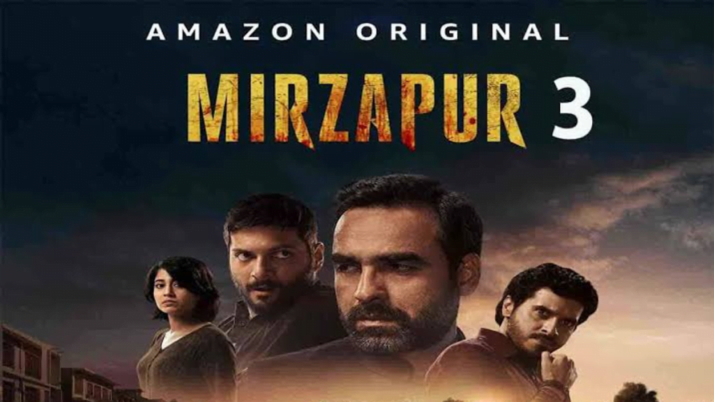 "Image depicting a promotional poster for Mirzapur Season 3, featuring the text 'Mirzapur Season 3 Set to Hit OTT Screens: What to Expect' alongside the series logo and a dark, gritty background."
